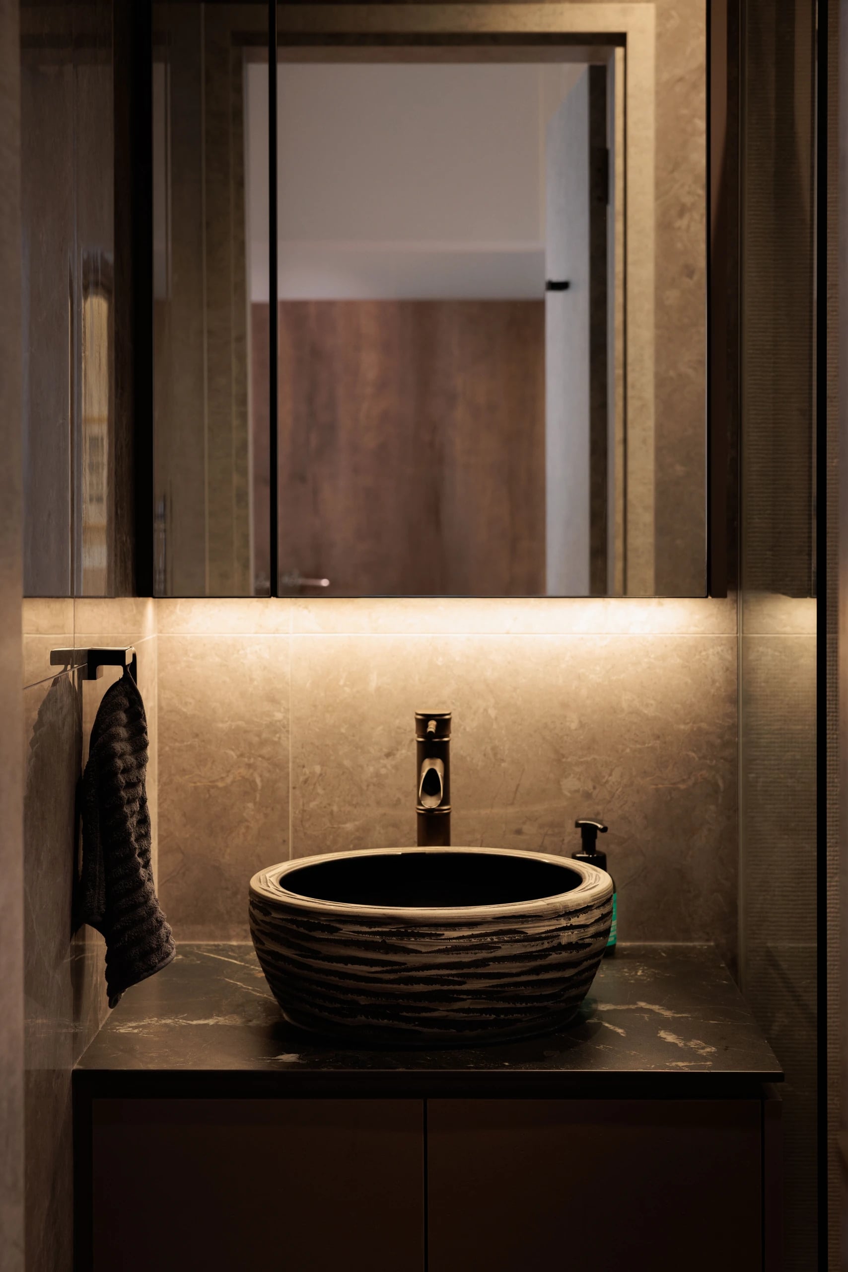 Sink and cabinet